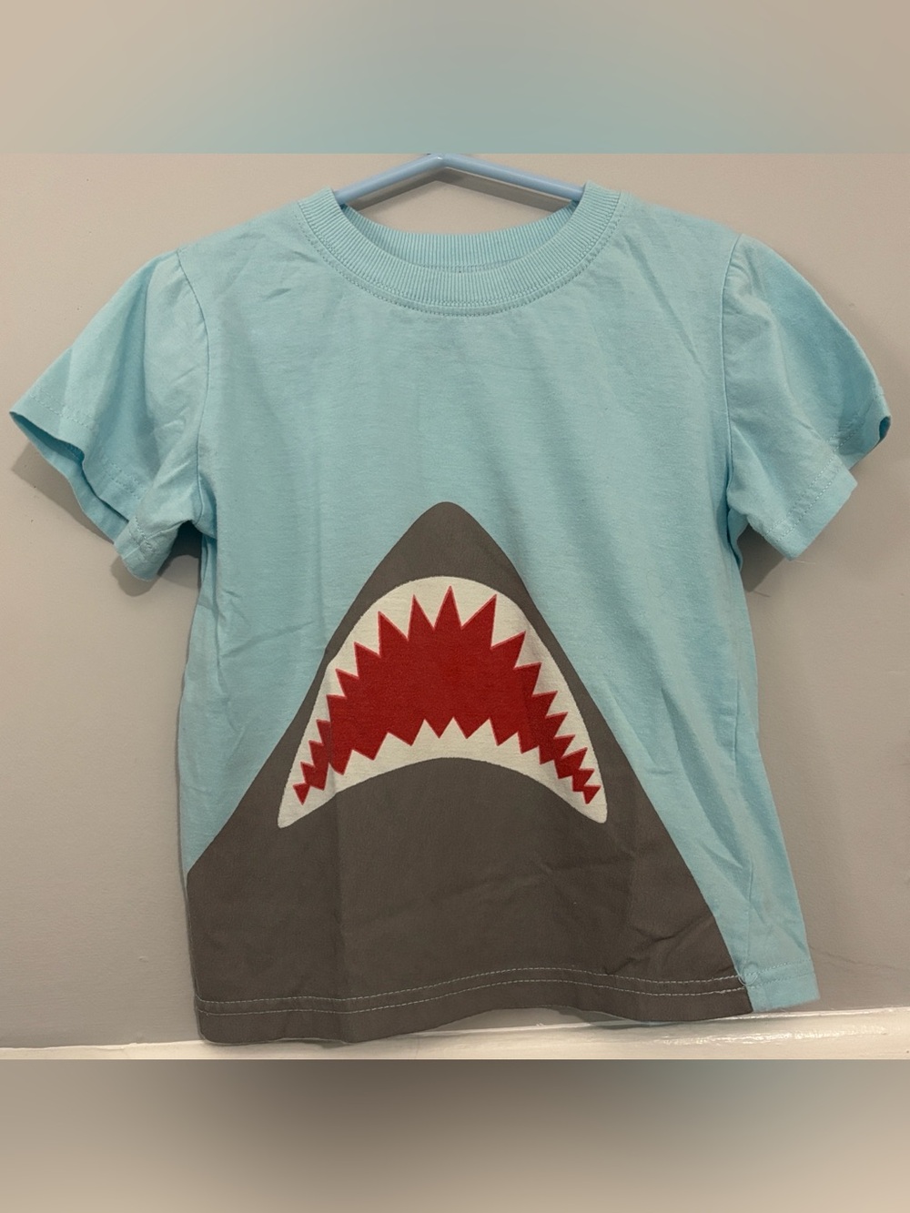 Doodle Pants Light Blue Shark Bite Tee